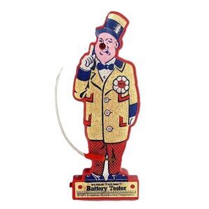 Clown  W.C. Fields Vintage 70’s Battery Tester Americana‎ Red Nose Figural